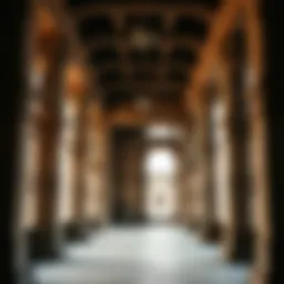 Historical temple architecture showcasing structural elements