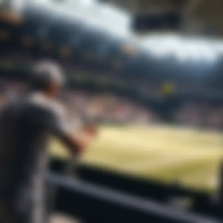 Visual representation of a tennis match showcasing live betting opportunities