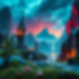 Fantasy landscape from Troll Hunter slot game