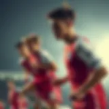 U21 England Football Players in Action A dynamic portrayal of U21 England football players in action during a match