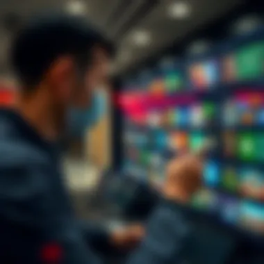 Navigating Game Selections on SBOBET User navigating through SBOBET's game selection